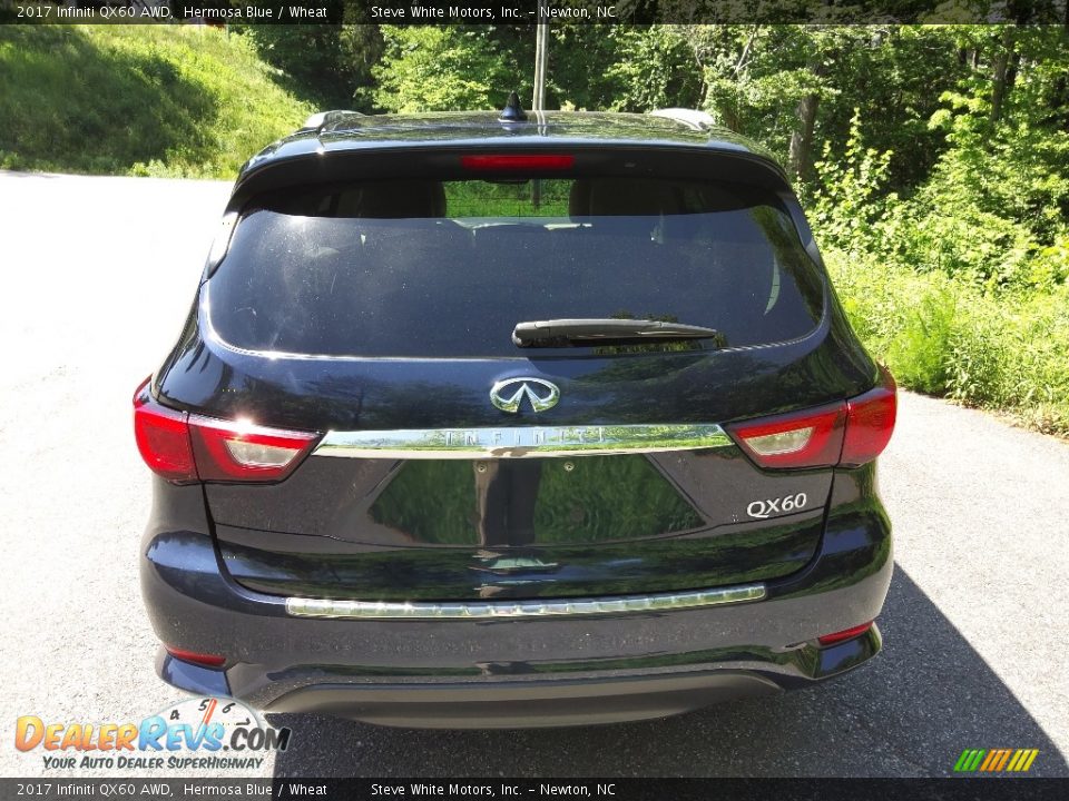 2017 Infiniti QX60 AWD Hermosa Blue / Wheat Photo #9