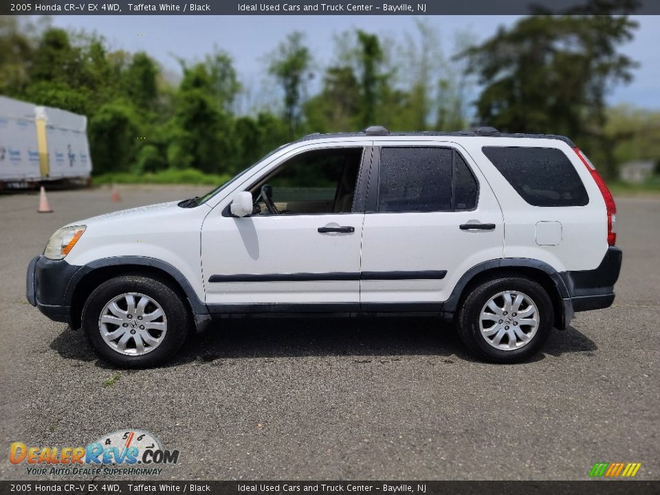 2005 Honda CR-V EX 4WD Taffeta White / Black Photo #2