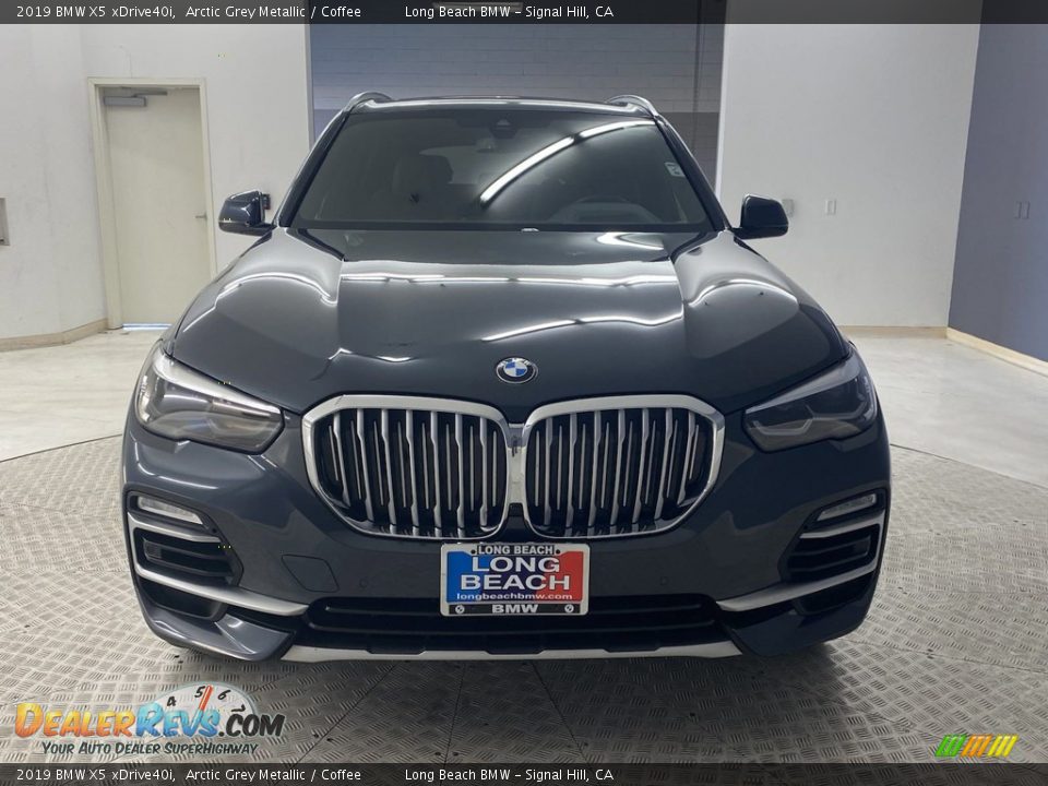 2019 BMW X5 xDrive40i Arctic Grey Metallic / Coffee Photo #2