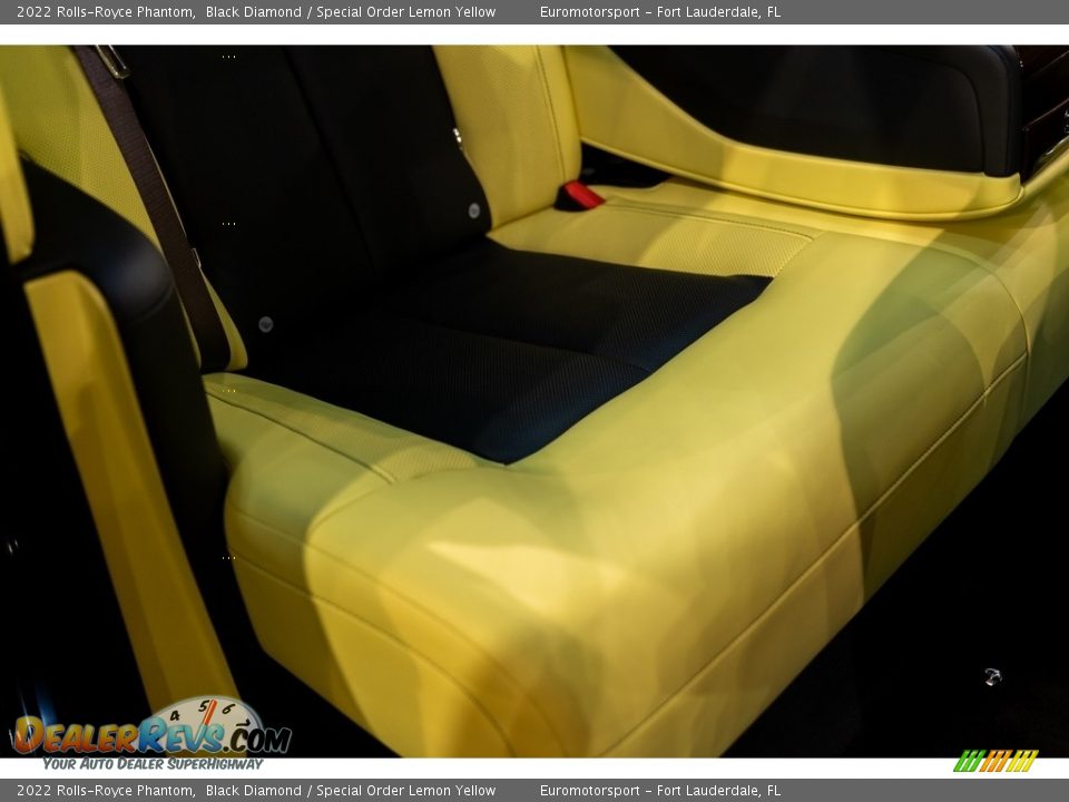 2022 Rolls-Royce Phantom Black Diamond / Special Order Lemon Yellow Photo #36