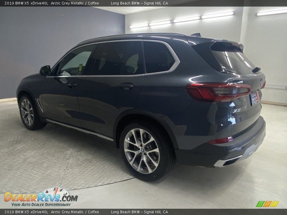 2019 BMW X5 xDrive40i Arctic Grey Metallic / Coffee Photo #3