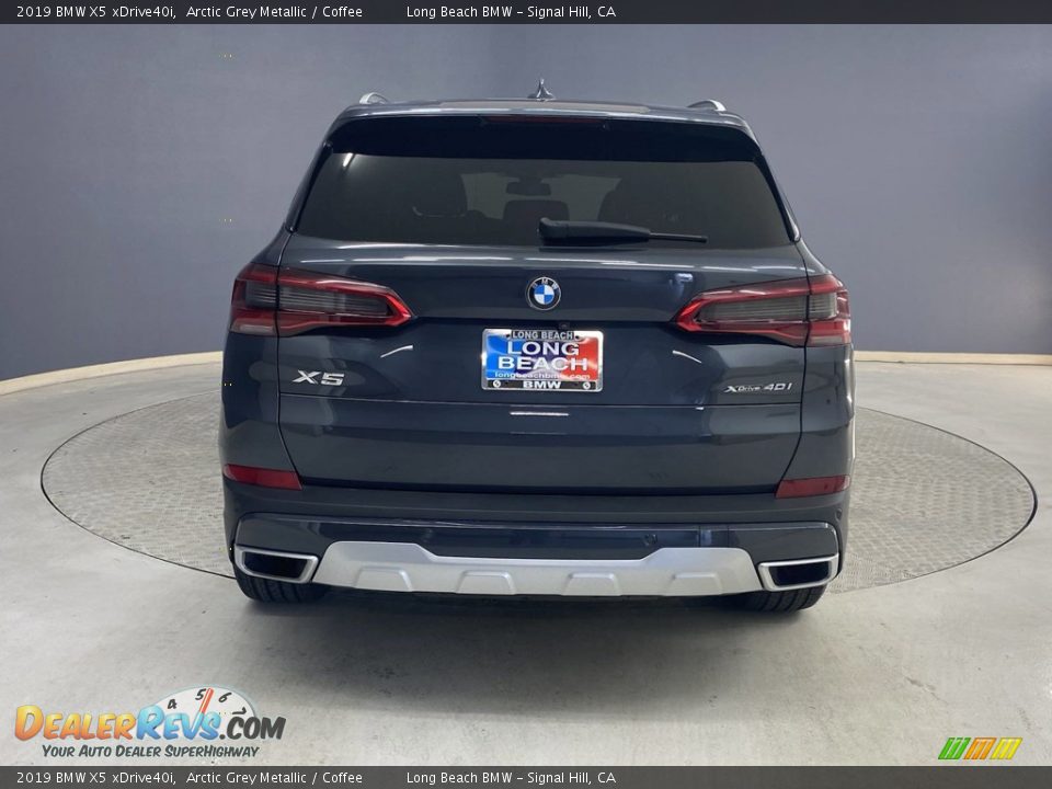 2019 BMW X5 xDrive40i Arctic Grey Metallic / Coffee Photo #4