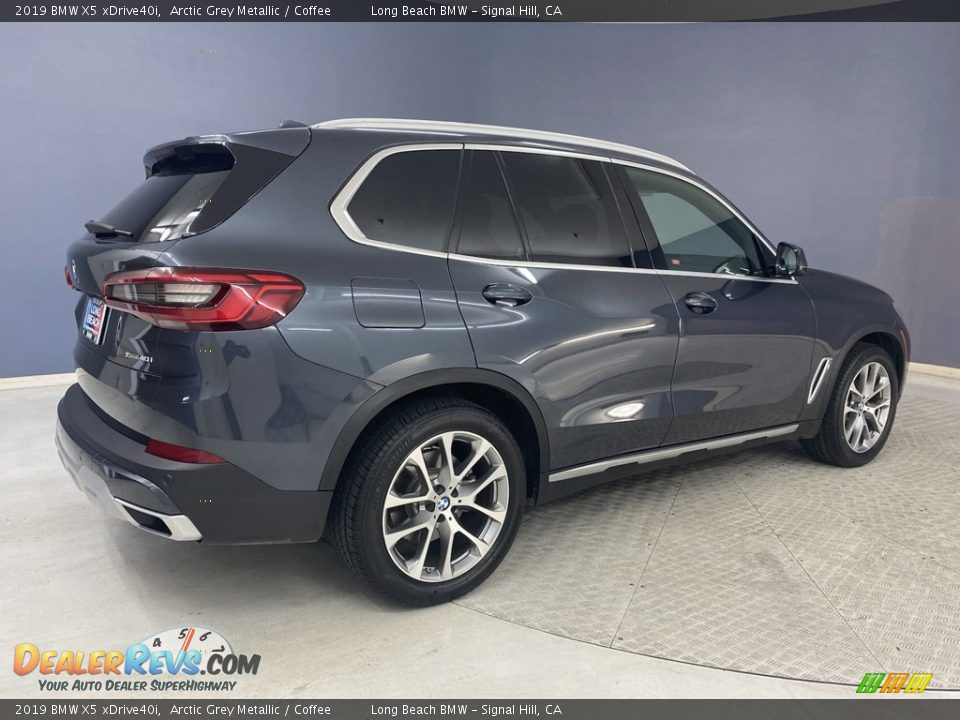 2019 BMW X5 xDrive40i Arctic Grey Metallic / Coffee Photo #5