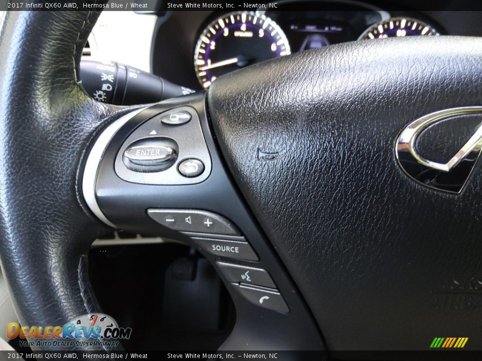 2017 Infiniti QX60 AWD Steering Wheel Photo #22