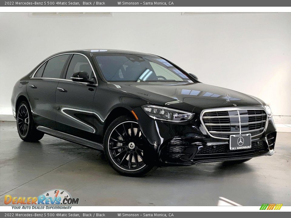 2022 Mercedes-Benz S 500 4Matic Sedan Black / Black Photo #12