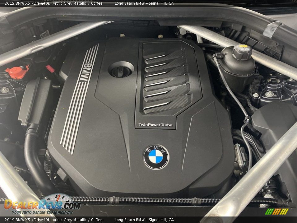 2019 BMW X5 xDrive40i Arctic Grey Metallic / Coffee Photo #11