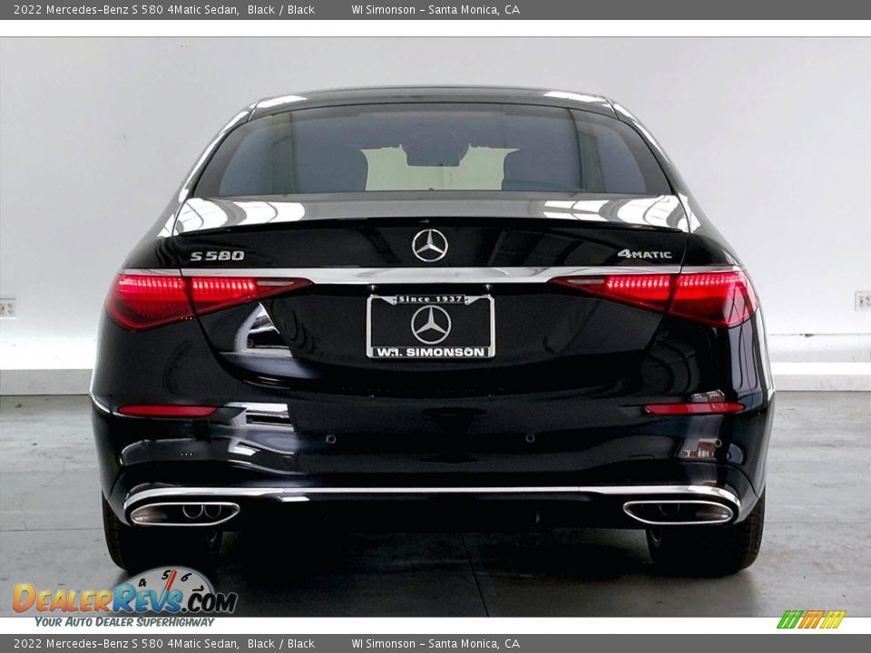 2022 Mercedes-Benz S 580 4Matic Sedan Black / Black Photo #3