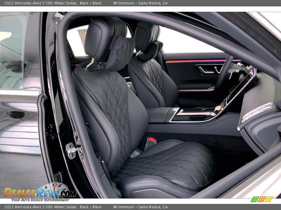 Black Interior - 2022 Mercedes-Benz S 580 4Matic Sedan Photo #5