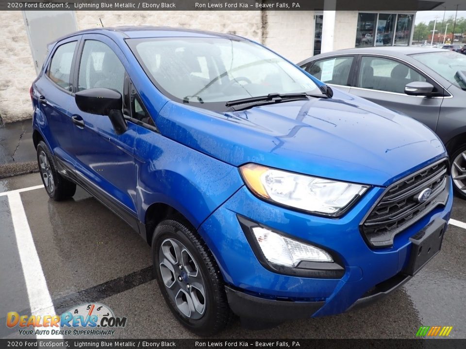 2020 Ford EcoSport S Lightning Blue Metallic / Ebony Black Photo #3
