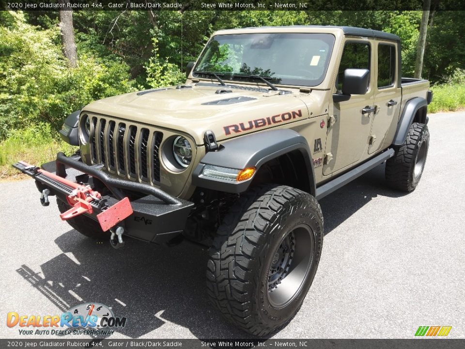 2020 Jeep Gladiator Rubicon 4x4 Gator / Black/Dark Saddle Photo #3