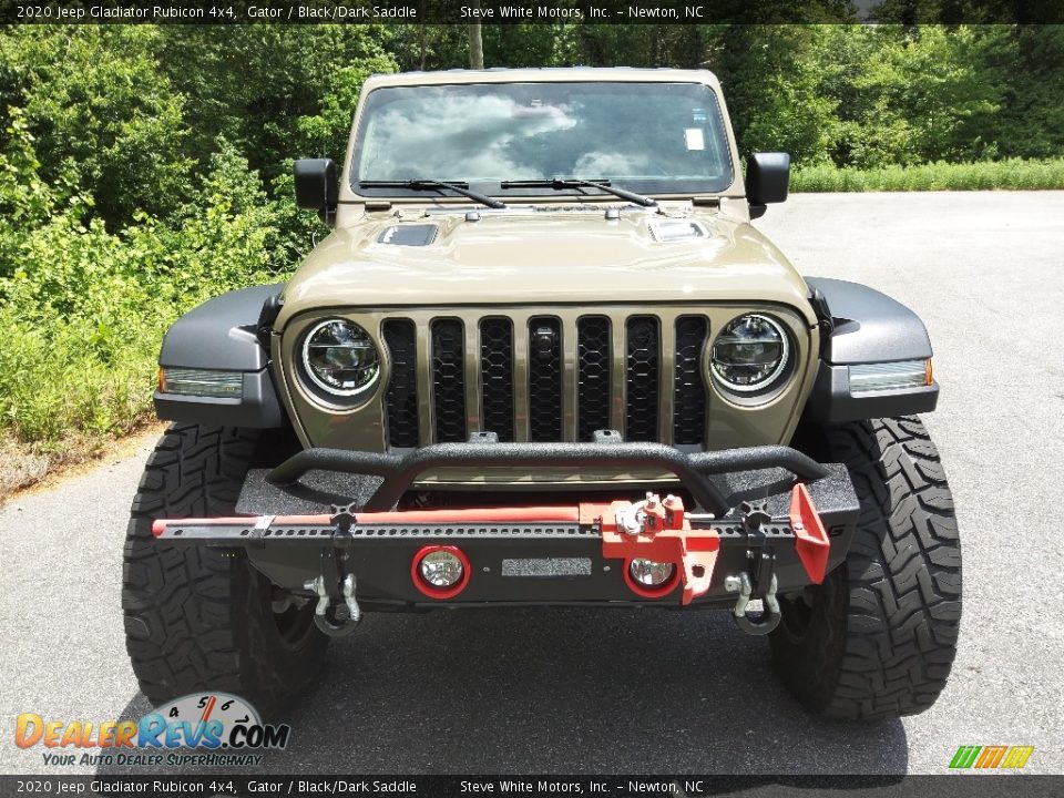 2020 Jeep Gladiator Rubicon 4x4 Gator / Black/Dark Saddle Photo #4