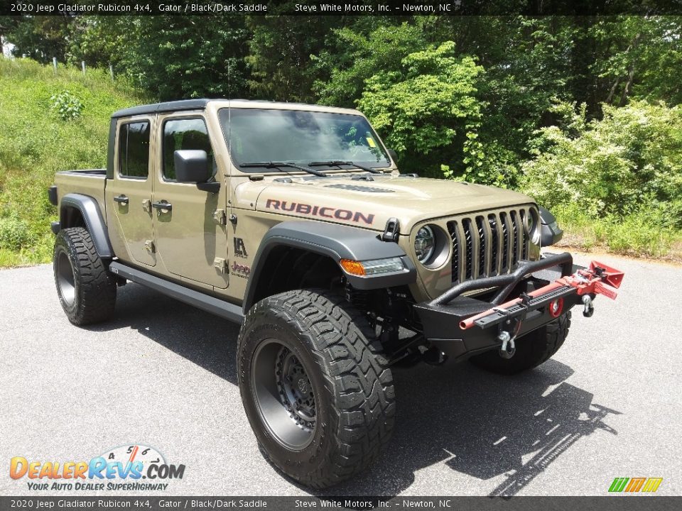 2020 Jeep Gladiator Rubicon 4x4 Gator / Black/Dark Saddle Photo #5