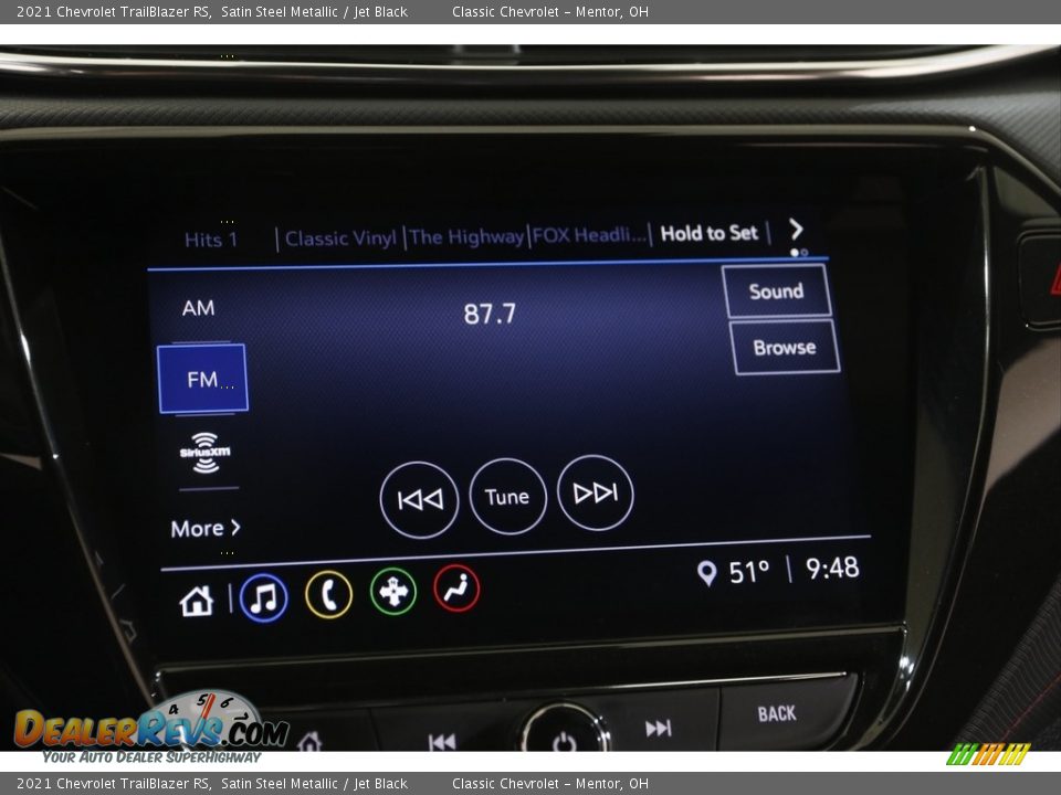 2021 Chevrolet TrailBlazer RS Satin Steel Metallic / Jet Black Photo #10