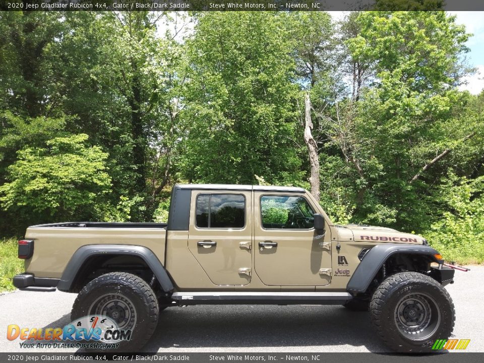 2020 Jeep Gladiator Rubicon 4x4 Gator / Black/Dark Saddle Photo #6