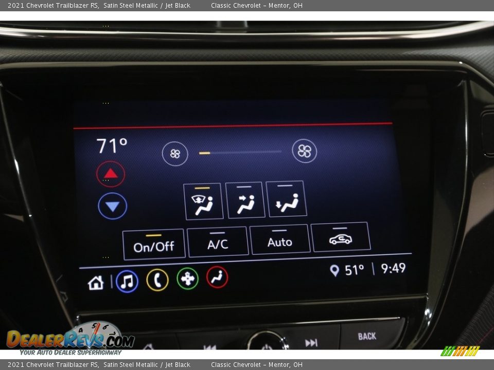 Controls of 2021 Chevrolet Trailblazer RS Photo #12