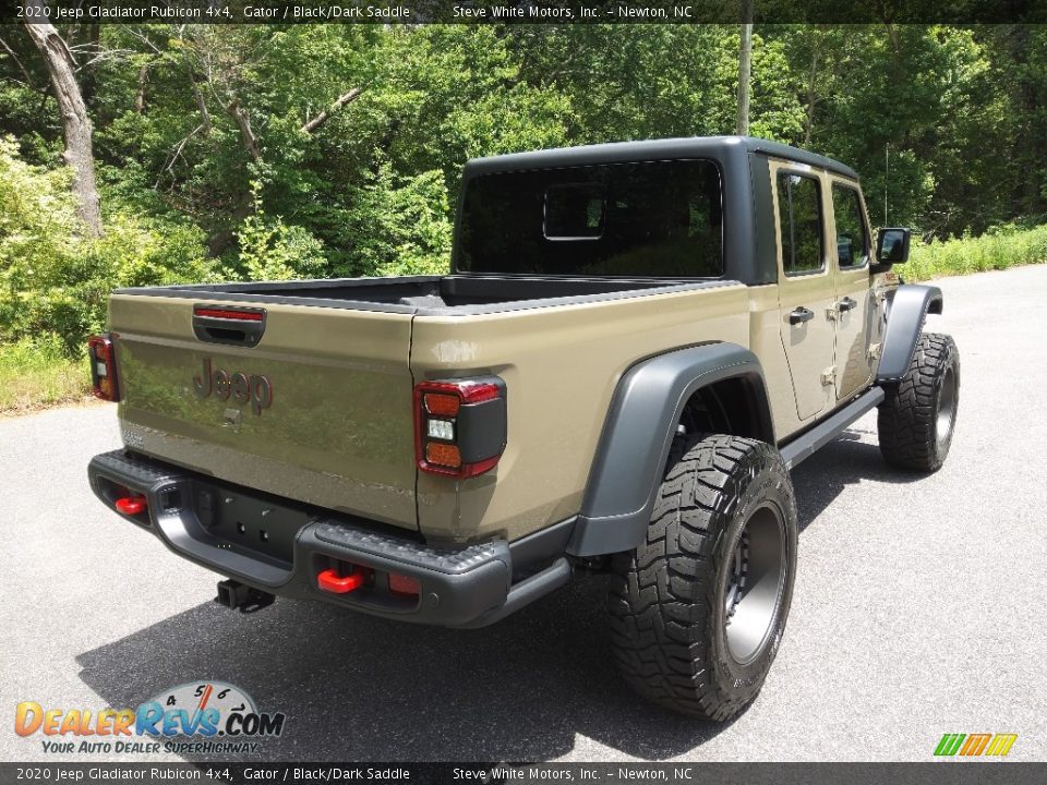 2020 Jeep Gladiator Rubicon 4x4 Gator / Black/Dark Saddle Photo #7