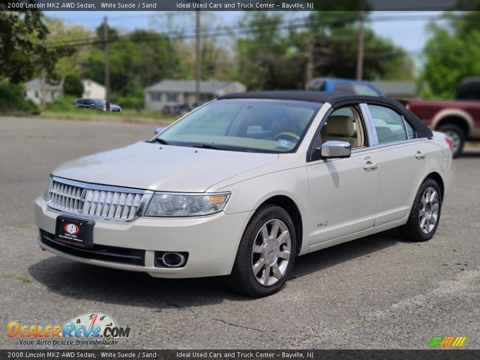 2008 Lincoln MKZ AWD Sedan White Suede / Sand Photo #1