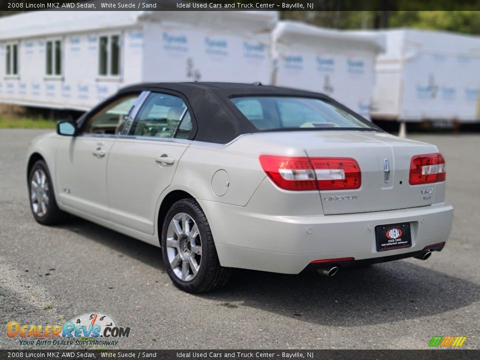 2008 Lincoln MKZ AWD Sedan White Suede / Sand Photo #3