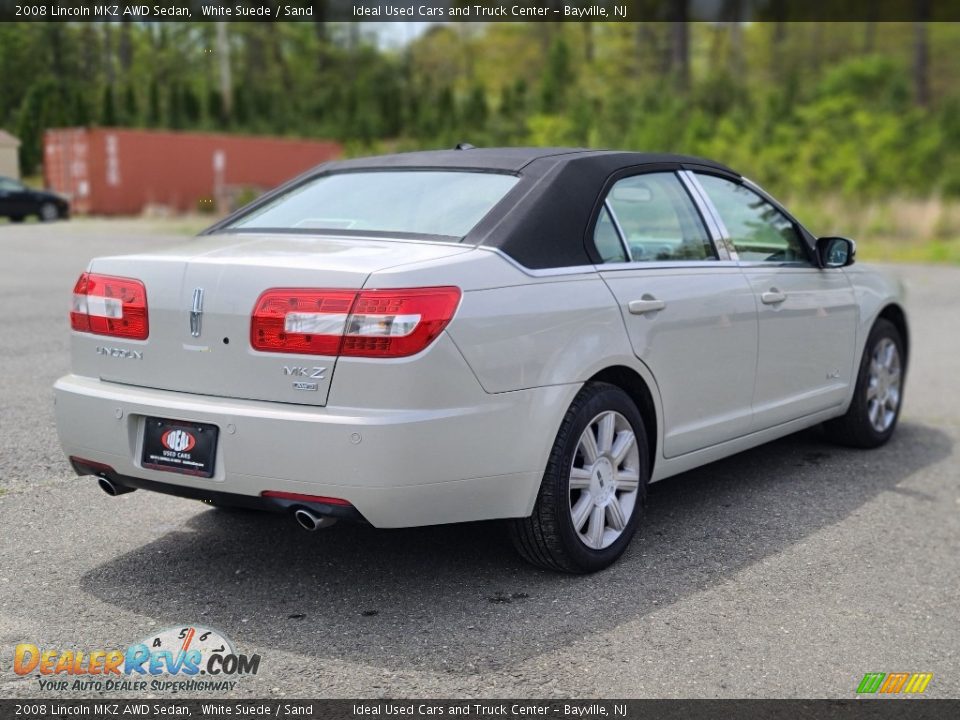 2008 Lincoln MKZ AWD Sedan White Suede / Sand Photo #5