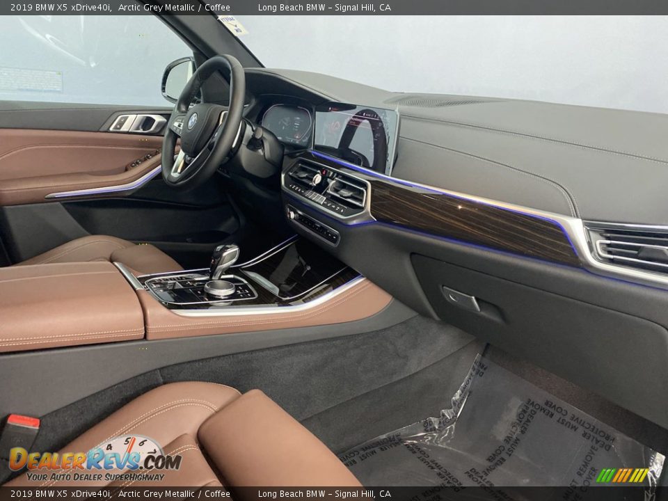 2019 BMW X5 xDrive40i Arctic Grey Metallic / Coffee Photo #32