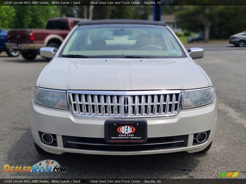 2008 Lincoln MKZ AWD Sedan White Suede / Sand Photo #8