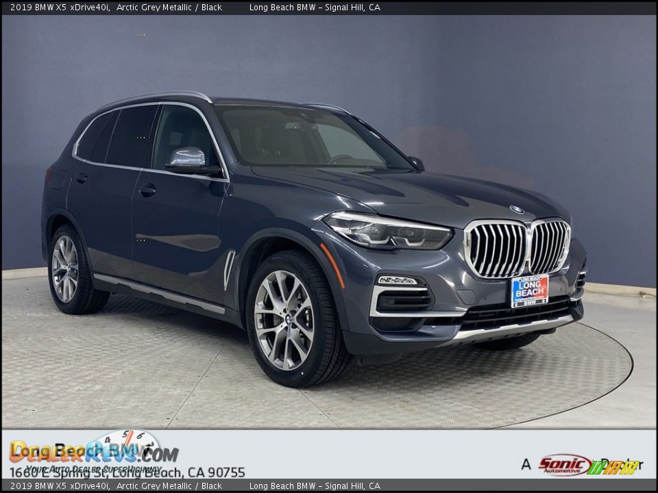 2019 BMW X5 xDrive40i Arctic Grey Metallic / Black Photo #1