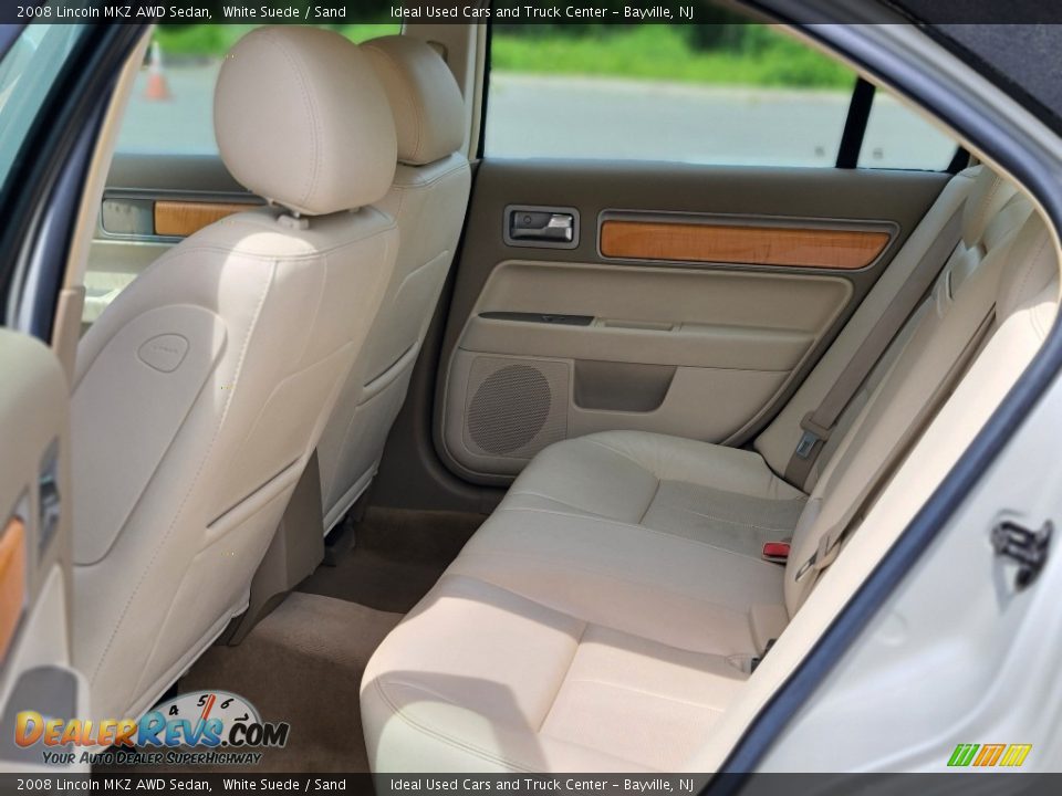 2008 Lincoln MKZ AWD Sedan White Suede / Sand Photo #17