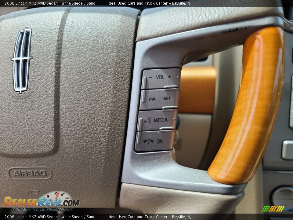 2008 Lincoln MKZ AWD Sedan White Suede / Sand Photo #20