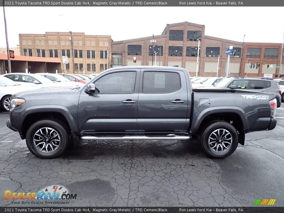 2021 Toyota Tacoma TRD Sport Double Cab 4x4 Magnetic Gray Metallic / TRD Cement/Black Photo #5