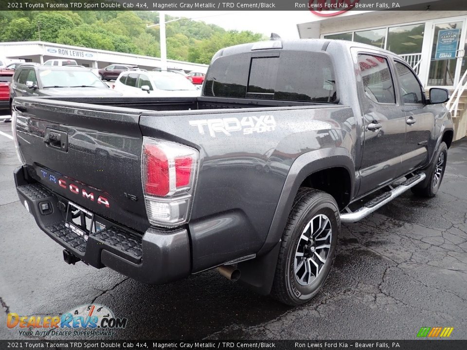 2021 Toyota Tacoma TRD Sport Double Cab 4x4 Magnetic Gray Metallic / TRD Cement/Black Photo #8