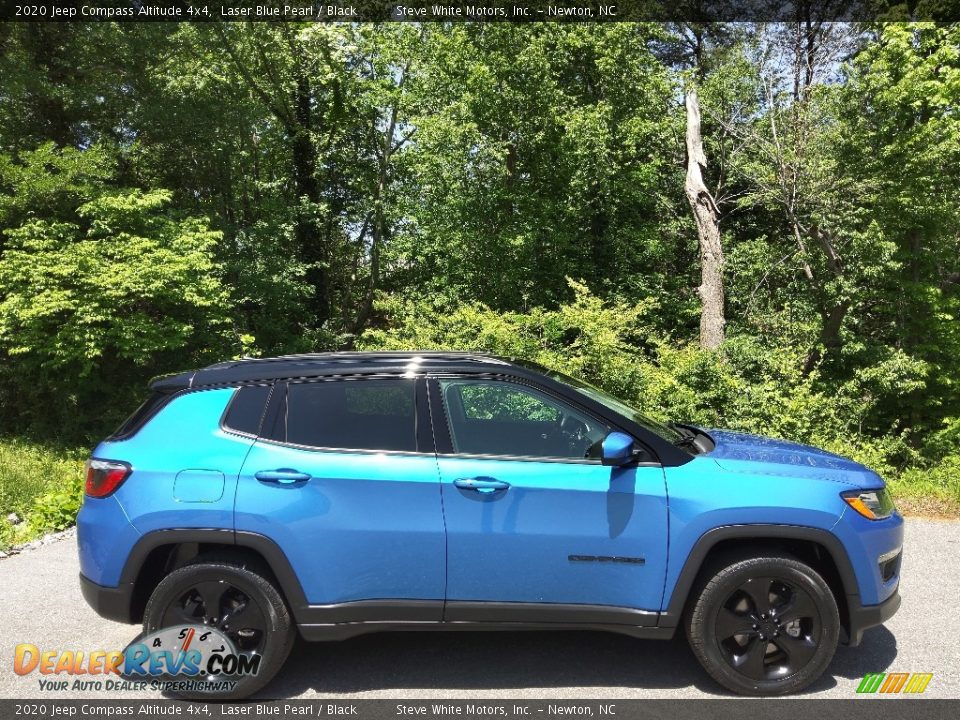 2020 Jeep Compass Altitude 4x4 Laser Blue Pearl / Black Photo #6