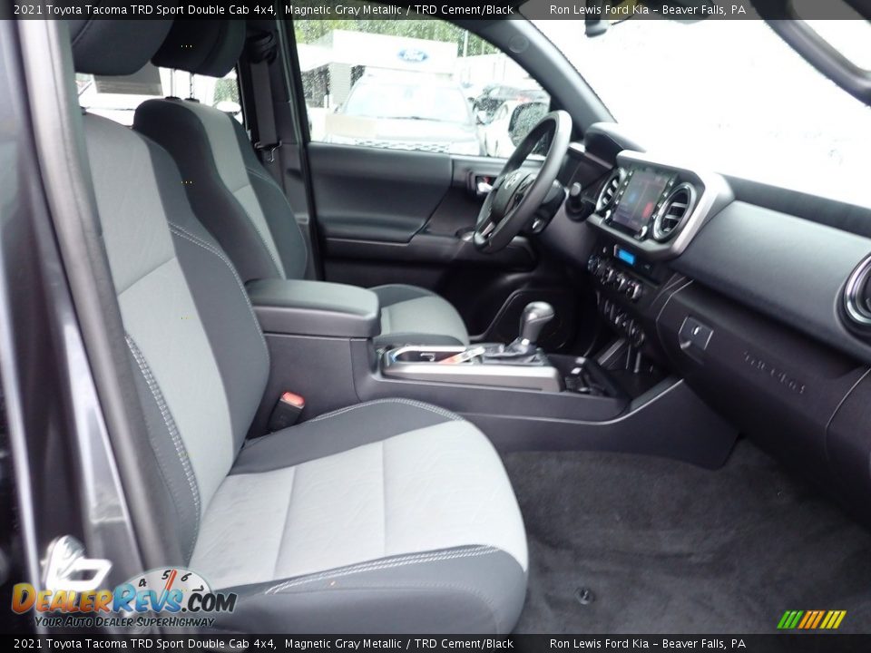 2021 Toyota Tacoma TRD Sport Double Cab 4x4 Magnetic Gray Metallic / TRD Cement/Black Photo #11