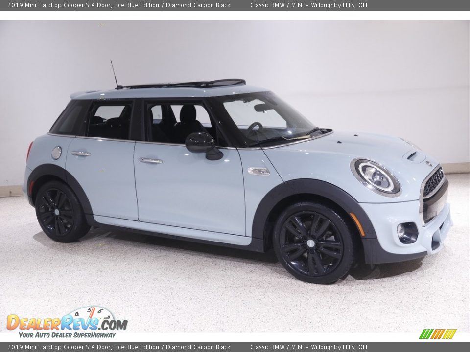 2019 Mini Hardtop Cooper S 4 Door Ice Blue Edition / Diamond Carbon Black Photo #1