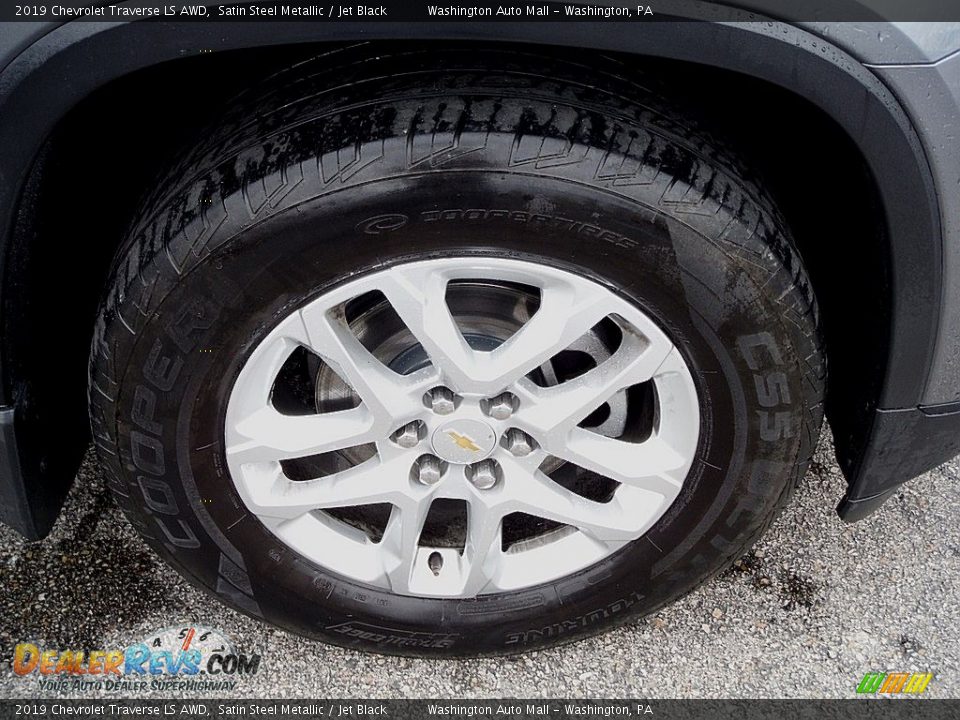 2019 Chevrolet Traverse LS AWD Satin Steel Metallic / Jet Black Photo #3