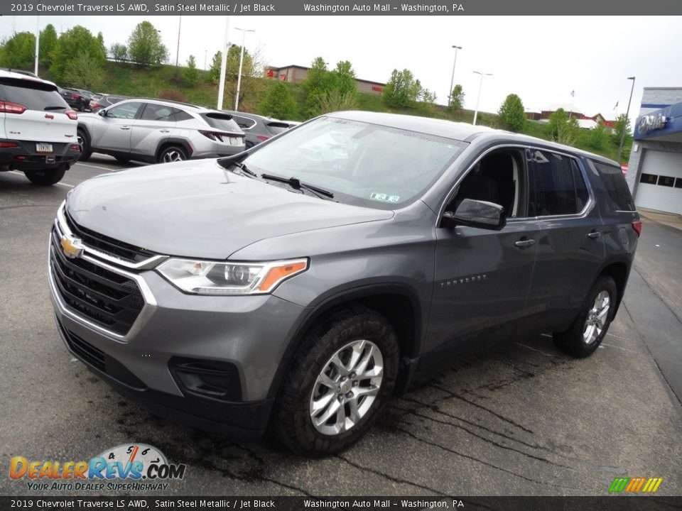 2019 Chevrolet Traverse LS AWD Satin Steel Metallic / Jet Black Photo #5