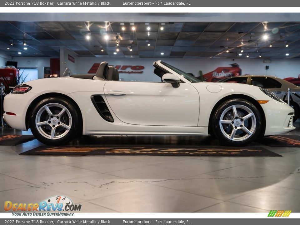 2022 Porsche 718 Boxster Carrara White Metallic / Black Photo #13