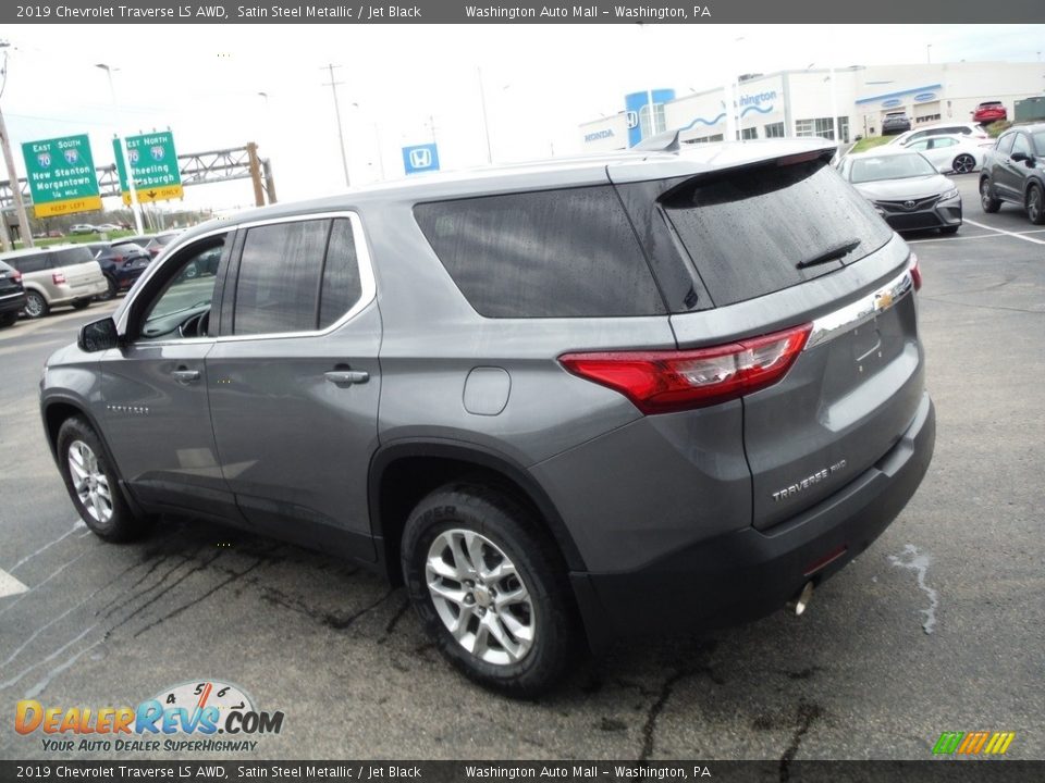 2019 Chevrolet Traverse LS AWD Satin Steel Metallic / Jet Black Photo #7