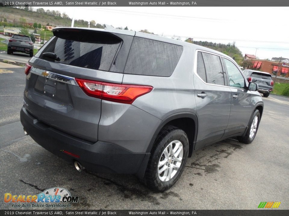 2019 Chevrolet Traverse LS AWD Satin Steel Metallic / Jet Black Photo #10