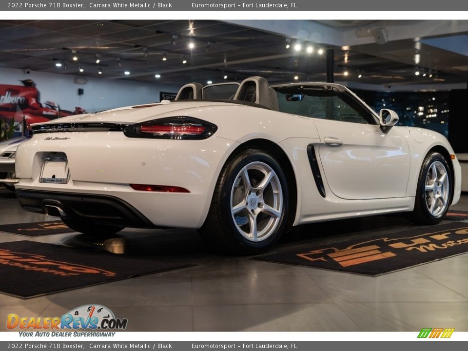 2022 Porsche 718 Boxster Carrara White Metallic / Black Photo #22