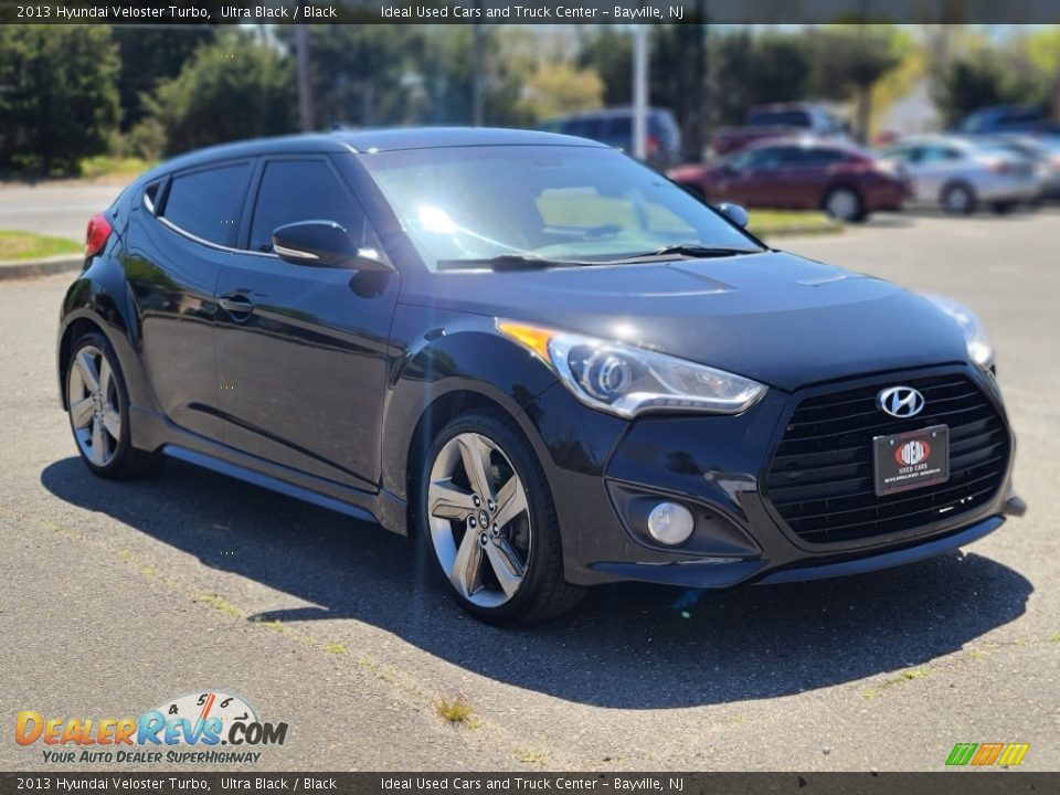 2013 Hyundai Veloster Turbo Ultra Black / Black Photo #7