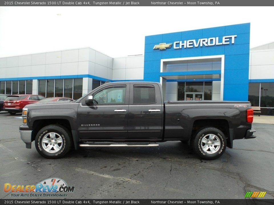 2015 Chevrolet Silverado 1500 LT Double Cab 4x4 Tungsten Metallic / Jet Black Photo #3