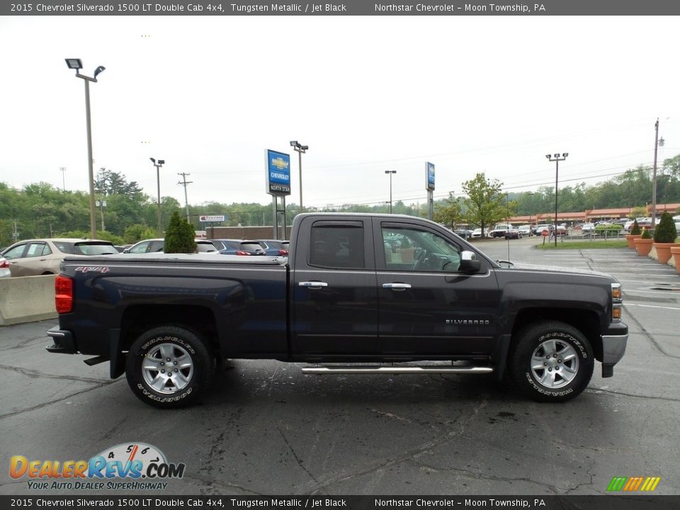 2015 Chevrolet Silverado 1500 LT Double Cab 4x4 Tungsten Metallic / Jet Black Photo #9