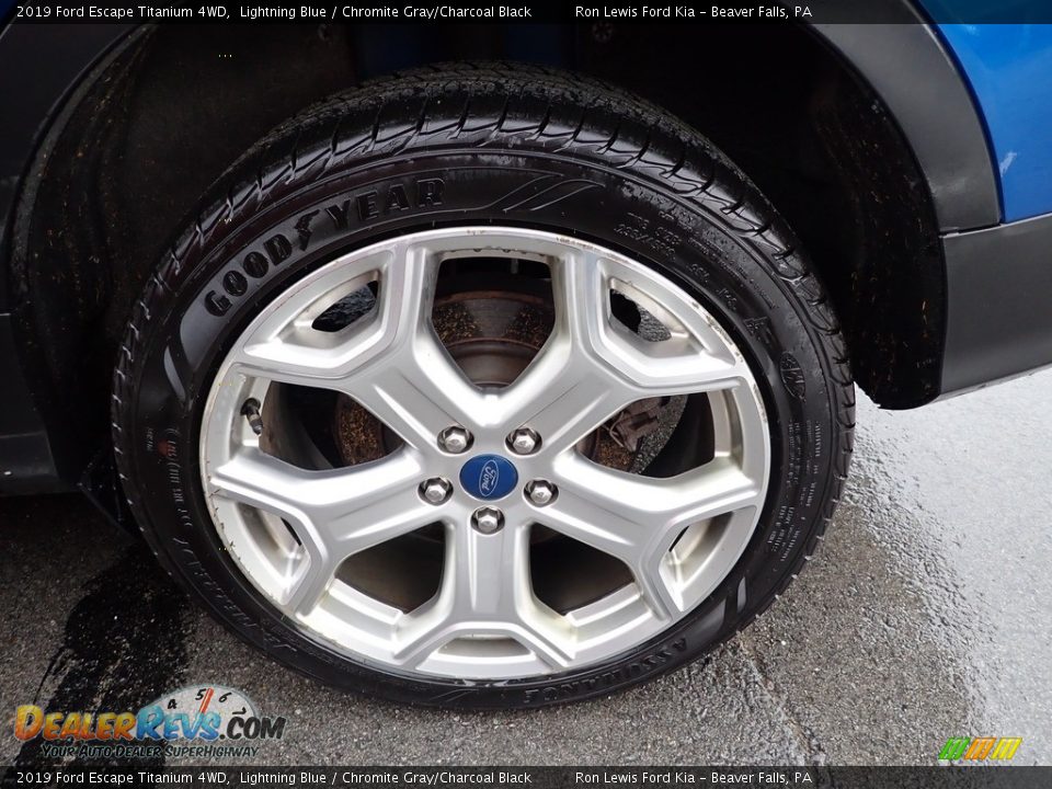 2019 Ford Escape Titanium 4WD Lightning Blue / Chromite Gray/Charcoal Black Photo #5