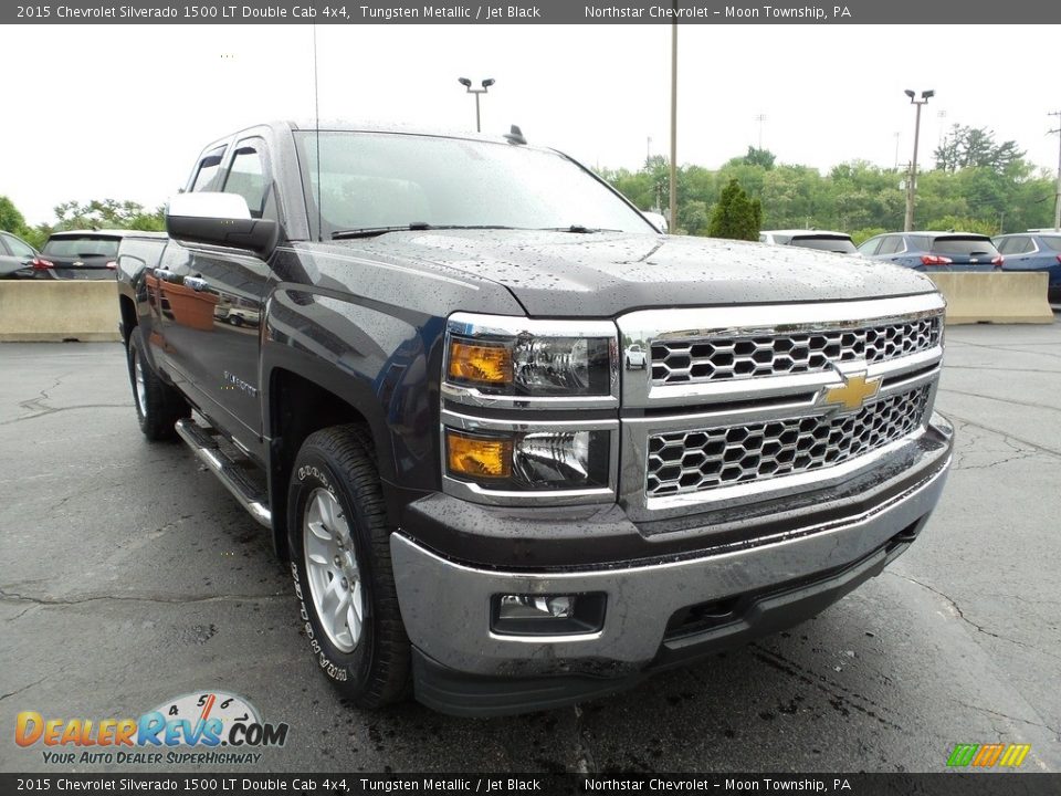 2015 Chevrolet Silverado 1500 LT Double Cab 4x4 Tungsten Metallic / Jet Black Photo #11