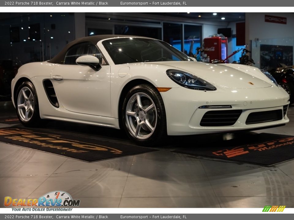 2022 Porsche 718 Boxster Carrara White Metallic / Black Photo #39