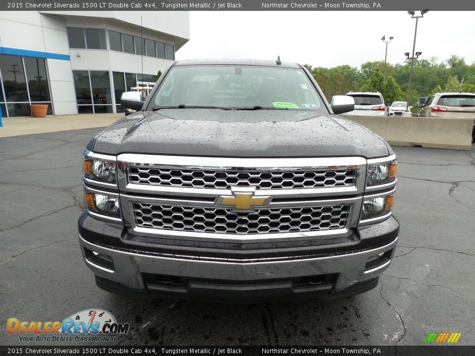 2015 Chevrolet Silverado 1500 LT Double Cab 4x4 Tungsten Metallic / Jet Black Photo #12