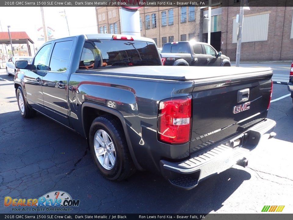 2018 GMC Sierra 1500 SLE Crew Cab Dark Slate Metallic / Jet Black Photo #6