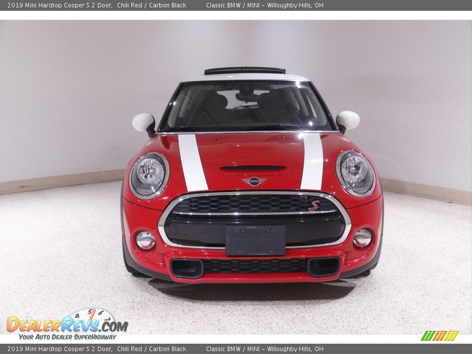 2019 Mini Hardtop Cooper S 2 Door Chili Red / Carbon Black Photo #2