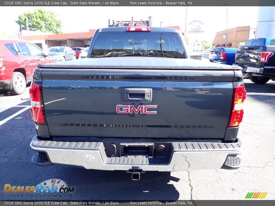 2018 GMC Sierra 1500 SLE Crew Cab Dark Slate Metallic / Jet Black Photo #7