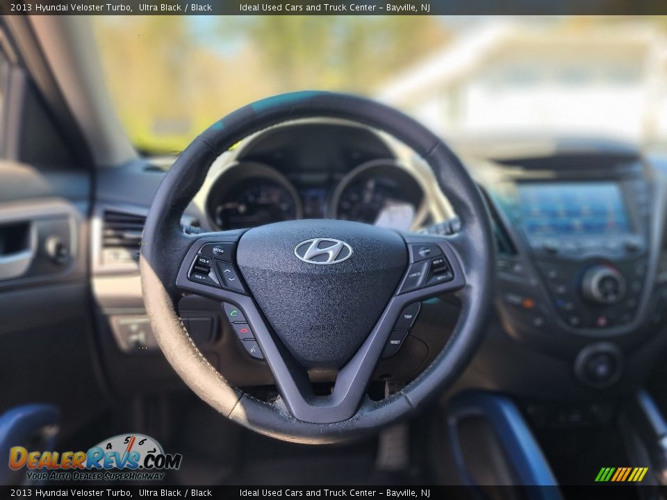 2013 Hyundai Veloster Turbo Ultra Black / Black Photo #23